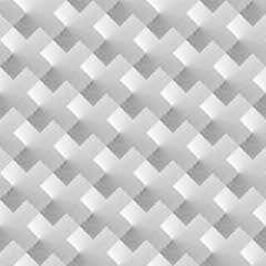 Vector op art pattern in monochrome. Geometric background design with linear crosses. Simple to edit, without gradient.