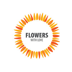 flower vector logo
