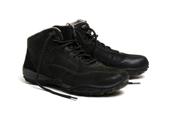 Black man's boots