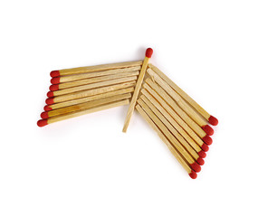 matches isolated on white background