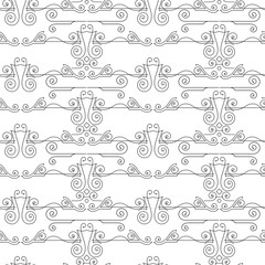 Obraz premium Vector seamless pattern of elegant flourishes