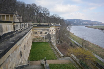 Fototapeta na wymiar Aussicht vom Schloss Albrechtsberg, Dresden