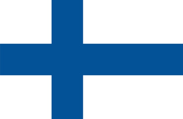Naklejka premium Flaga Finlandii.