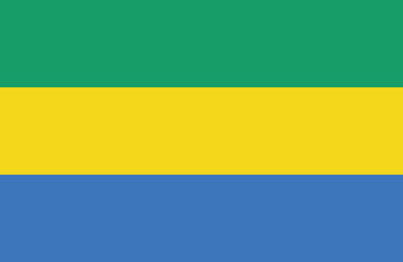 Obraz premium Gabon flag.