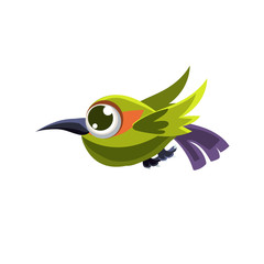 Cute Green Colibri