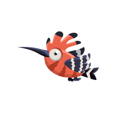 Funny Multicolor Hoopoe 