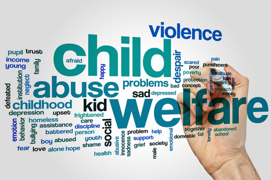 Child welfare word cloud