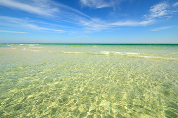 Paradise beach with clear water