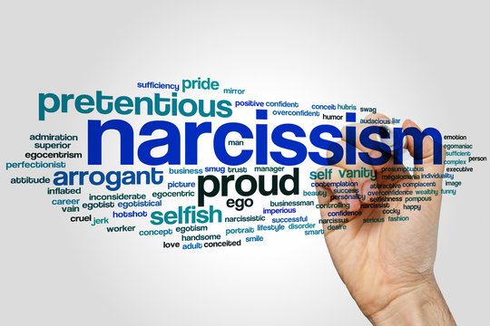 Narcissism word cloud