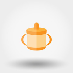 Baby cup icon.