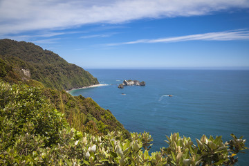 Naklejka premium Landschaft an der Westküste der Südinsel Neuseeland