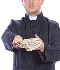 Father gives money
