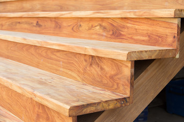 wooden stairs