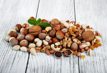 different types of nuts