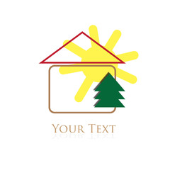 Obraz na płótnie Canvas House icon logo vector illustration