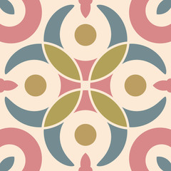 Encaustic tiles seamless pattern. Vector EPS 10 - 105014987