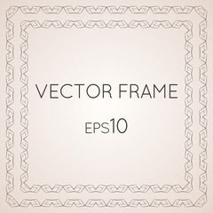 Set of intricate vector frames
