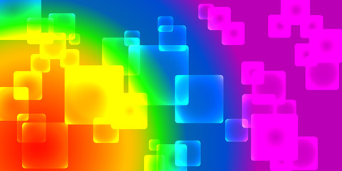 rainbow cubes