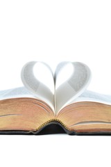 Bible - Heart with copyspace