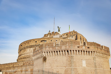 Fototapeta na wymiar Castel Sant Angelo of Rome