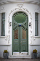 Ornate Green Doorway
