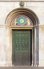 Main Entrance of Saint Anthony Basilica in Padua, Italy