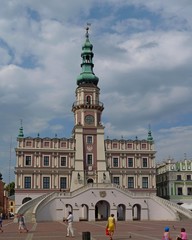 Fototapeta na wymiar City Hall of Zamosc, Poland