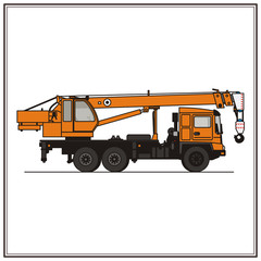 truck crane, construction equipment