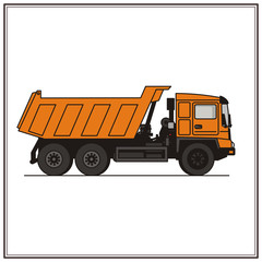 dump truck, construction equipment