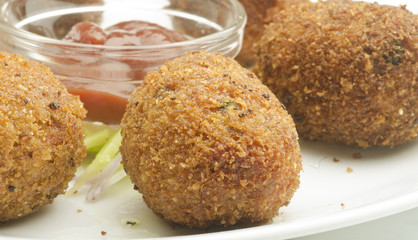 Yummy Vegetable chop/cutlet with salad