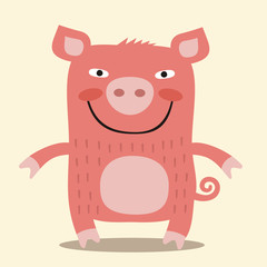 Fototapeta premium Angry Pig