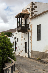 A view of  Juan Bethencourt street in Betancuria on Fuerteventura, Canary Islands, Spain