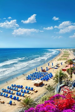  Playa del Ingles beach. Maspalomas. Gran Canaria