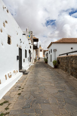 A view of Juan Bethencourt street in Betancuria on Fuerteventura, Canary Islands, Spain