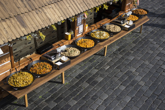 Selección de comida tradicional checa