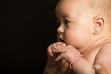 Baby in studio sesion