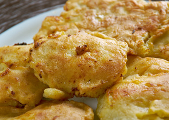 cod pancake like fritters