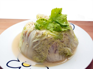 A fresh and tasty steamed cabbage Similar buns