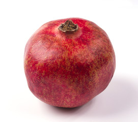 Pomegranate on black background