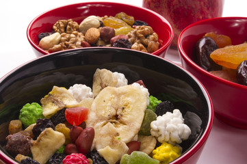 dried and fresh fruits
