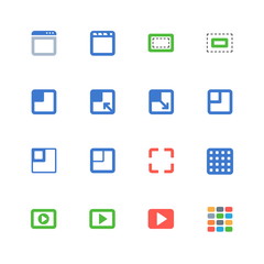 Layout icons