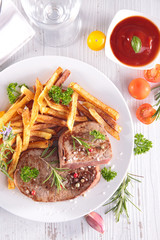 beef and french fries