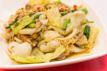 Fried Thai Mama Instant Noodles,Spicy noodle