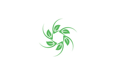 circle leaf star arrow logo