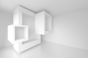 3d White Geometric Design