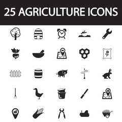 agriculture icon set