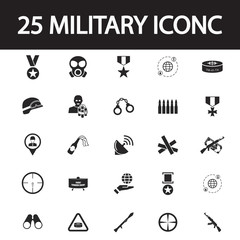 Military icon set - 105032504
