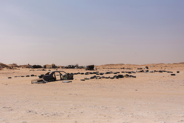 No-man's land between Morocco and Mauritania