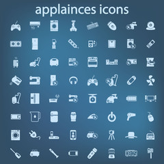 appliances icons set