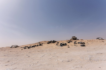 No-man's land between Morocco and Mauritania